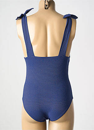 Maillot de bain 1 pièce stretch haut triangles bleu SIMONE PERELE femme