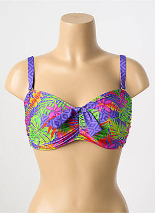 Haut de maillot de bain stretch violet ANTIGEL femme