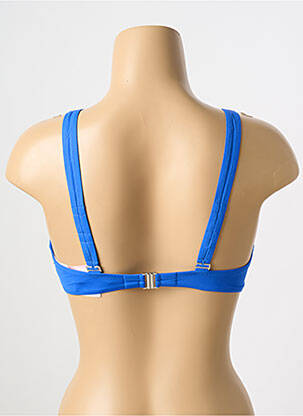 Haut de maillot de bain stretch haut soutien-gorge emboitant bleu ANTIGEL femme