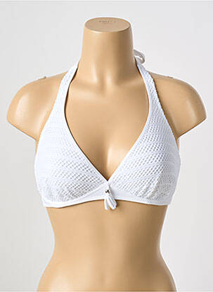 Haut de maillot de bain haut soutien-gorge emboitant haut soutien-gorge emboitant blanc ANTIGEL femme