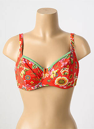 Haut de maillot de bain haut soutien-gorge emboitant haut soutien-gorge emboitant rouge ANTIGEL femme