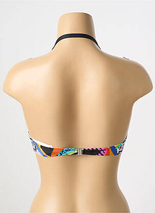 Haut de maillot de bain stretch haut soutien-gorge balconnet noir ANTIGEL femme