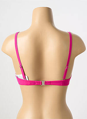 Haut de maillot de bain bretelles élastiquées amovibles haut soutien-gorge moulé rose ANTIGEL femme