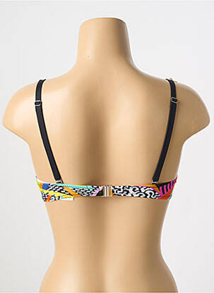 Haut de maillot de bain stretch haut soutien-gorge moulé noir ANTIGEL femme