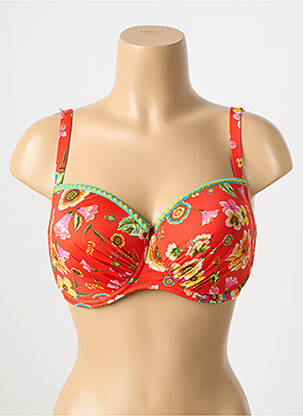 Haut de maillot de bain haut soutien-gorge moulé haut soutien-gorge moulé rouge ANTIGEL femme