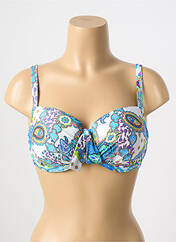 Haut de maillot de bain bleu ANTIGEL pour femme seconde vue