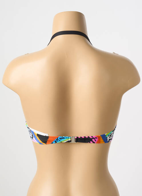 Haut de maillot de bain stretch haut soutien-gorge balconnet noir ANTIGEL femme