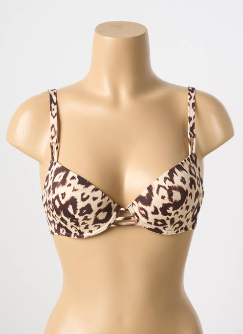 Haut de maillot de bain marron ANTIGEL pour femme