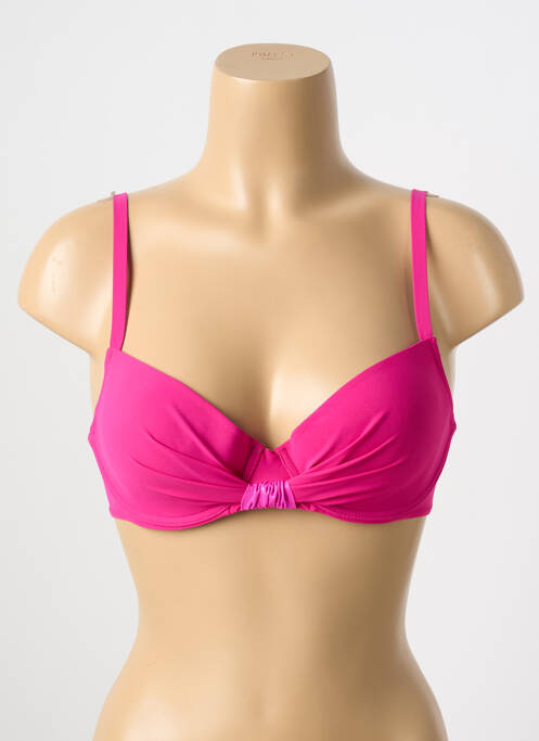 Haut de maillot de bain rose ANTIGEL pour femme