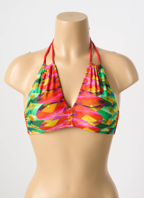 Haut de maillot de bain rouge ANTIGEL pour femme