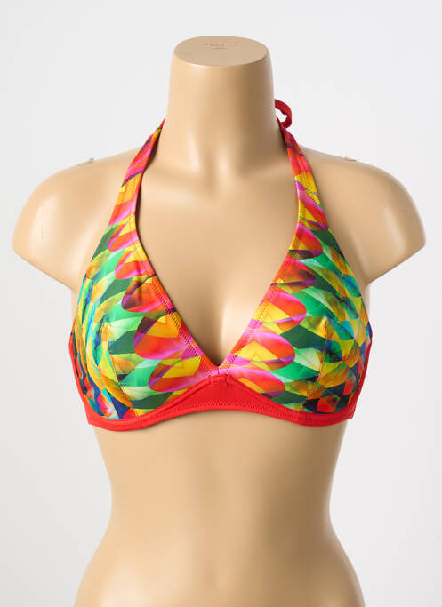 Haut de maillot de bain rouge ANTIGEL pour femme