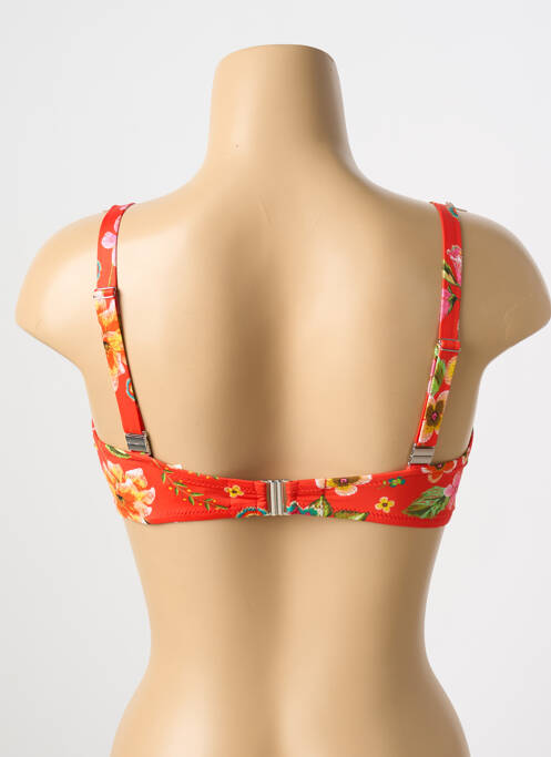 Haut de maillot de bain rouge ANTIGEL pour femme