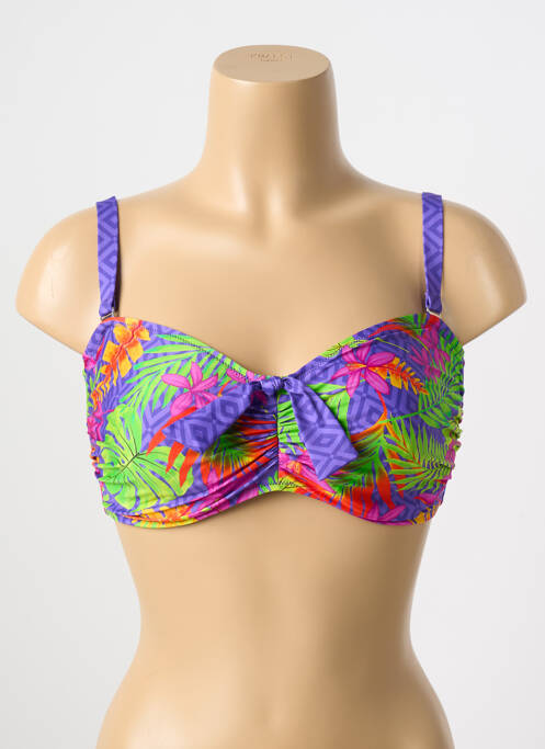 Haut de maillot de bain violet ANTIGEL pour femme