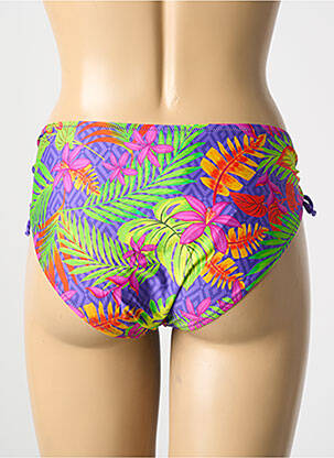Bas de maillot de bain imprimé tie and dye culotte violet ANTIGEL femme