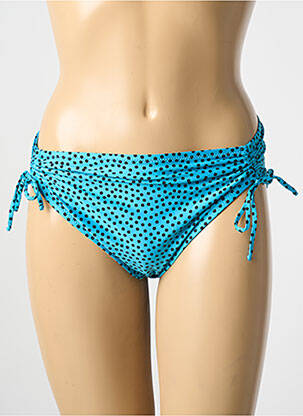 Bas de maillot de bain tissage satiné culotte bleu ANTIGEL femme
