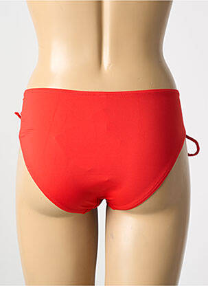 Bas de maillot de bain effet matière satinée culotte rouge ANTIGEL femme