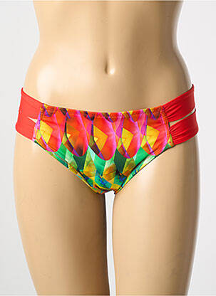 Bas de maillot de bain imprimé fantaisie culotte rouge ANTIGEL femme
