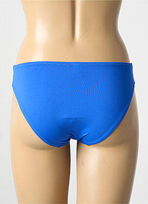 Bas de maillot de bain effet matière satinée culotte bleu ANTIGEL femme