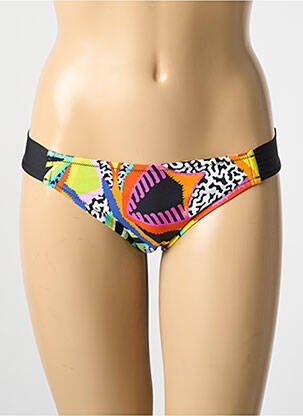 Bas de maillot de bain effet matière satinée culotte noir ANTIGEL femme