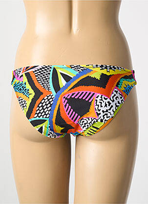 Bas de maillot de bain effet matière satinée culotte noir ANTIGEL femme