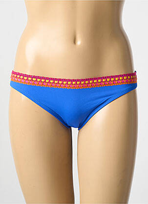 Bas de maillot de bain imprimé fleurs culotte bleu ANTIGEL femme