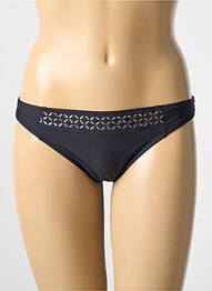 Bas de maillot de bain effet matière satinée culotte noir ANTIGEL femme