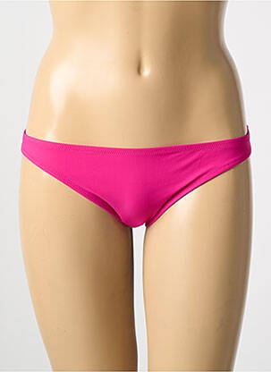 Bas de maillot de bain tissage satiné culotte rose ANTIGEL femme