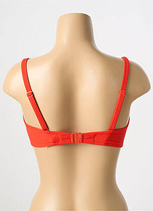 Haut de maillot de bain bretelles élastiquées amovibles haut soutien-gorge balconnet orange SIMONE PERELE femme