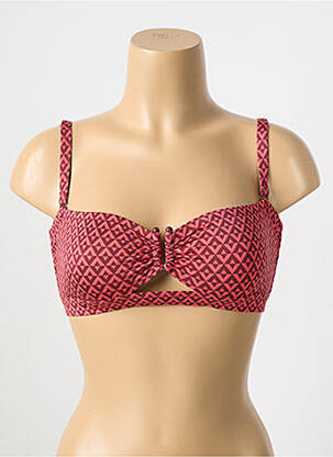 Haut de maillot de bain stretch haut bandeau rouge SIMONE PERELE femme