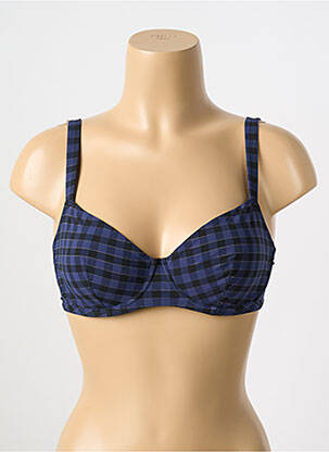 Haut de maillot de bain stretch haut soutien-gorge emboitant bleu SIMONE PERELE femme