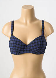 Haut de maillot de bain stretch haut soutien-gorge emboitant bleu SIMONE PERELE femme