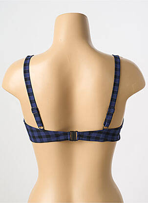 Haut de maillot de bain stretch haut soutien-gorge emboitant bleu SIMONE PERELE femme