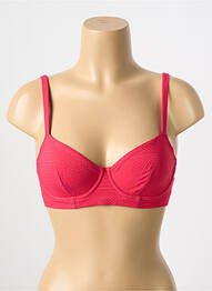 Haut de maillot de bain stretch haut soutien-gorge emboitant rouge SIMONE PERELE femme