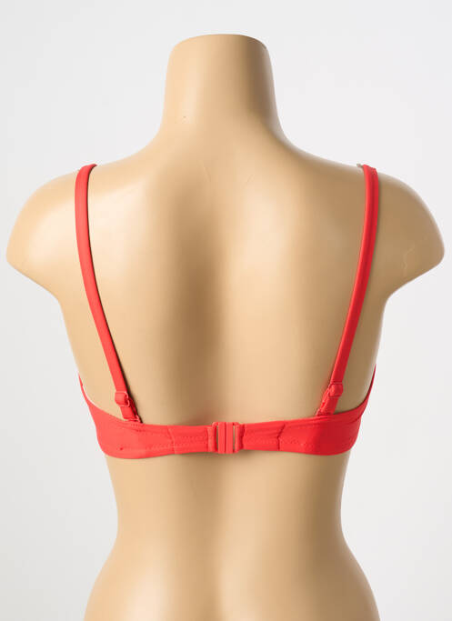 Haut de maillot de bain bretelles élastiquées amovibles haut soutien-gorge balconnet rouge SIMONE PERELE femme