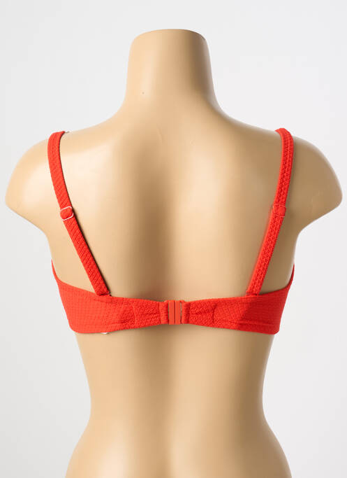 Haut de maillot de bain bretelles élastiquées amovibles haut soutien-gorge balconnet orange SIMONE PERELE femme