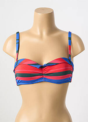 Haut de maillot de bain stretch haut bandeau rouge SIMONE PERELE femme