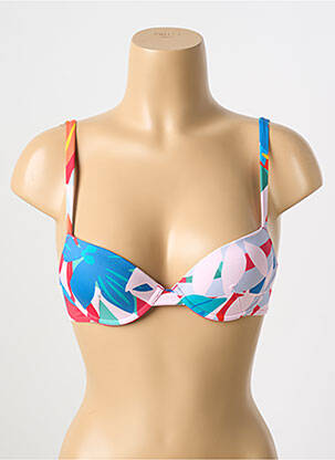 Haut de maillot de bain stretch haut soutien-gorge moulé bleu SIMONE PERELE femme