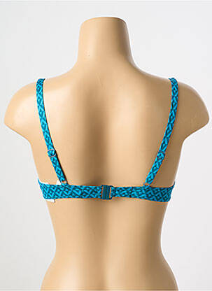 Haut de maillot de bain stretch haut soutien-gorge moulé bleu SIMONE PERELE femme