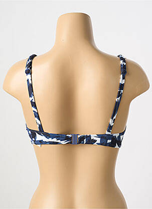 Haut de maillot de bain stretch haut soutien-gorge moulé bleu SIMONE PERELE femme