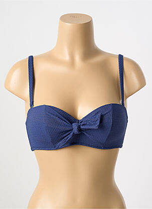 Haut de maillot de bain stretch haut soutien-gorge balconnet bleu SIMONE PERELE femme
