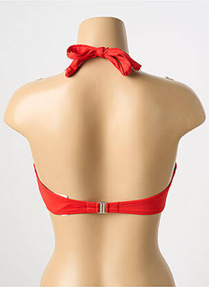 Haut de maillot de bain stretch rouge ANTIGEL femme