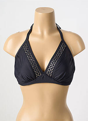 Haut de maillot de bain stretch haut soutien-gorge emboitant noir ANTIGEL femme