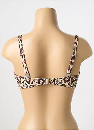 Haut de maillot de bain haut soutien-gorge emboitant haut soutien-gorge emboitant marron ANTIGEL femme
