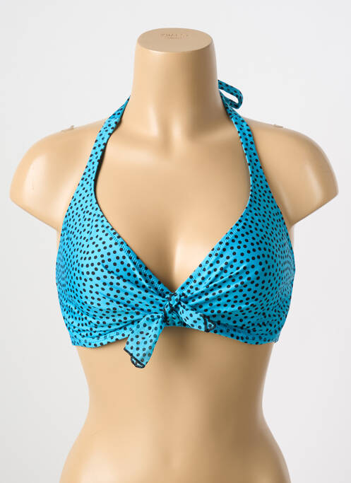 Haut de maillot de bain bleu ANTIGEL pour femme