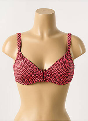 Haut de maillot de bain stretch haut soutien-gorge emboitant rouge SIMONE PERELE femme