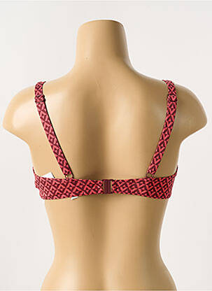 Haut de maillot de bain stretch haut soutien-gorge emboitant rouge SIMONE PERELE femme