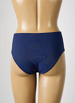 Bas de maillot de bain effet matière satinée culotte bleu SIMONE PERELE femme