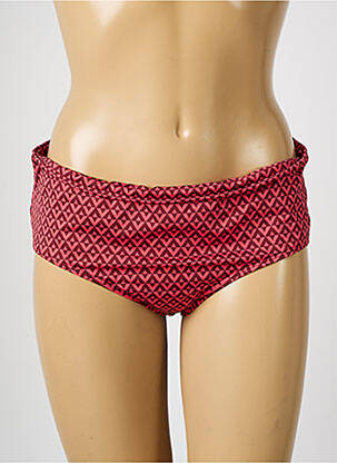 Bas de maillot de bain effet matière satinée culotte rouge SIMONE PERELE femme