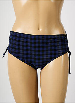 Bas de maillot de bain effet matière satinée culotte bleu SIMONE PERELE femme