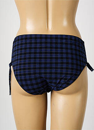 Bas de maillot de bain effet matière satinée culotte bleu SIMONE PERELE femme